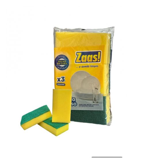 Imagen de Esponja de fregar Zaas (3 U)