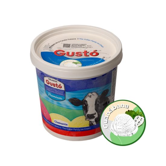 Imagen de Helado de crema sabor guanábana Gustó Premium (1 L)