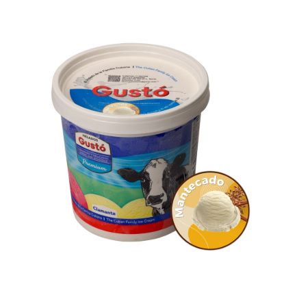 Imagen de Helado de crema sabor mantecado Gustó Premium (1 L)