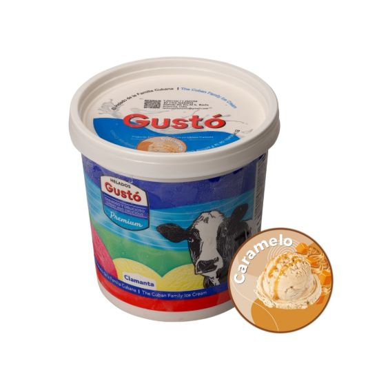Imagen de Helado de crema sabor caramelo Gustó Premium (1 L)