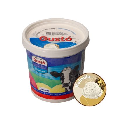 Imagen de Helado de crema sabor vainilla Gustó Premium (1 L)