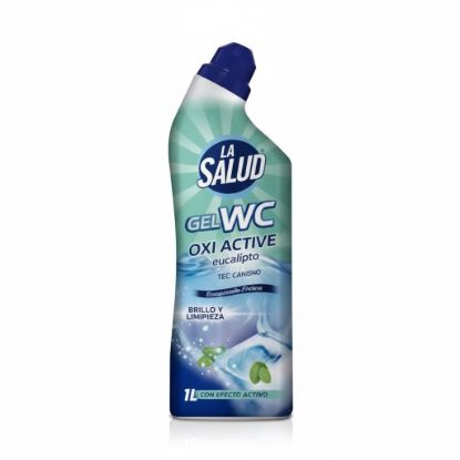 Imagen de Gel limpiador WC oxígeno activo eucalipto La Salud (1 L)