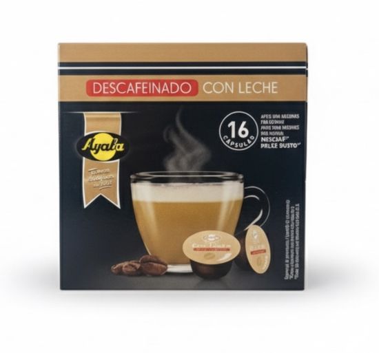 Imagen de Café descafeinado con leche Ayala (16 cápsulas)