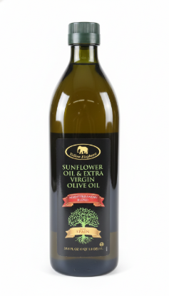 Imagen de Aceite de girasol y aceite de oliva extra virgen Yellow Elephant (1 L)